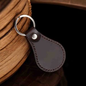 AT6 Handmade Full Grain Leather Keyring
