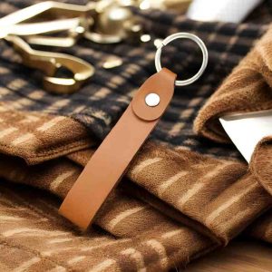 AT1 Handmade Full Grain Leather Keyring